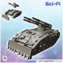 Raptor tanks pack No. 1 - Future Sci-Fi SF Post apocalyptic Tabletop Scifi Wargaming Planetary exploration RPG Terrain image