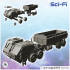 Sci-Fi trucks pack No. 1 - Future Sci-Fi SF Post apocalyptic Tabletop Scifi Wargaming Planetary exploration RPG Terrain image