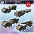 Sci-Fi trucks pack No. 1 - Future Sci-Fi SF Post apocalyptic Tabletop Scifi Wargaming Planetary exploration RPG Terrain image