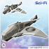 Sci-Fi air vehicles pack No. 1 - Future Sci-Fi SF Post apocalyptic Tabletop Scifi Wargaming Planetary exploration RPG Terrain image