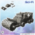 Ork Sci-Fi vehicles pack No. 1 - Future Sci-Fi SF Post apocalyptic Tabletop Scifi Wargaming Planetary exploration RPG Terrain image