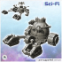 Ork Sci-Fi vehicles pack No. 1 - Future Sci-Fi SF Post apocalyptic Tabletop Scifi Wargaming Planetary exploration RPG Terrain image