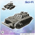 Sci-Fi ground vehicles pack No. 1 - Future Sci-Fi SF Post apocalyptic Tabletop Scifi Wargaming Planetary exploration RPG Terrain image