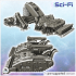 Imperial Raptor tank (recovery version with front blade or mine-clearing module) (34) - Future Sci-Fi SF Post apocalyptic Tabletop Scifi Wargaming Planetary exploration RPG Terrain image