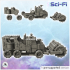 Ork armored vehicle with spiked steamroller (5) - Future Sci-Fi SF Post apocalyptic Tabletop Scifi Wargaming Planetary exploration RPG Terrain image
