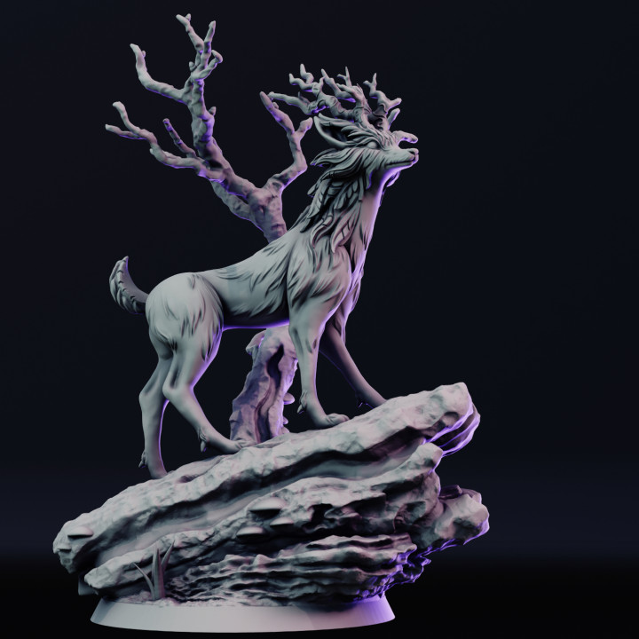 3d Printable Cervine Fox Mythical Fox Deer By The Forge Of Many Things