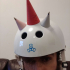 Metal-Tipped Straight Suction Cup Helmet Horns image