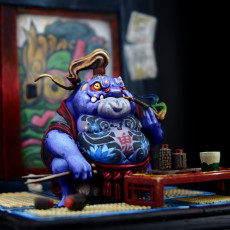 Picture of print of Gangster Toad Ogre - Tozen, Hikiga Spirit Binder (Pre-Supported)