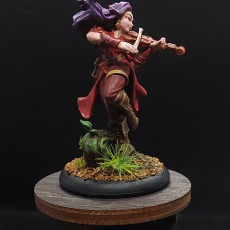 Picture of print of Elf Bard Female -   Illyria the Wood Elf Bard - ( Female Bard Wood Elf )