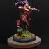 Elf Bard Female -   Illyria the Wood Elf Bard - ( Female Bard Wood Elf ) print image