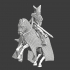 Medieval warrior bishop - chainmail horse image