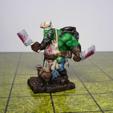 Picture of print of Orc Pirate Cook / Green Skin Army Warrior / Evil Humanoid / Water Bandit / Ship Master / Sea & Ocean Encounter