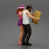 travel man holding map with travel woman pointing her next destination using world map image