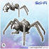 Futuristic six-legged airborne robot with cannon (28) - Future Sci-Fi SF Post apocalyptic Tabletop Scifi Wargaming Planetary exploration RPG Terrain image