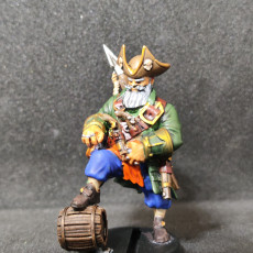 Picture of print of Captain Hornigold / Cursed Pirate Male / Undead Corsair / Water Bandit / Ship Master / Sea & Ocean Encounter
