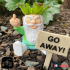 SET OF GARDEN GNOMES (RUDE AND NICE) - EASY PRINT - COLOR PRINT image