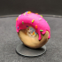 Donut Monsters - 4 Baked Monsters -  PRESUPPORTED - Illustrated and Stats - 32mm scale print image