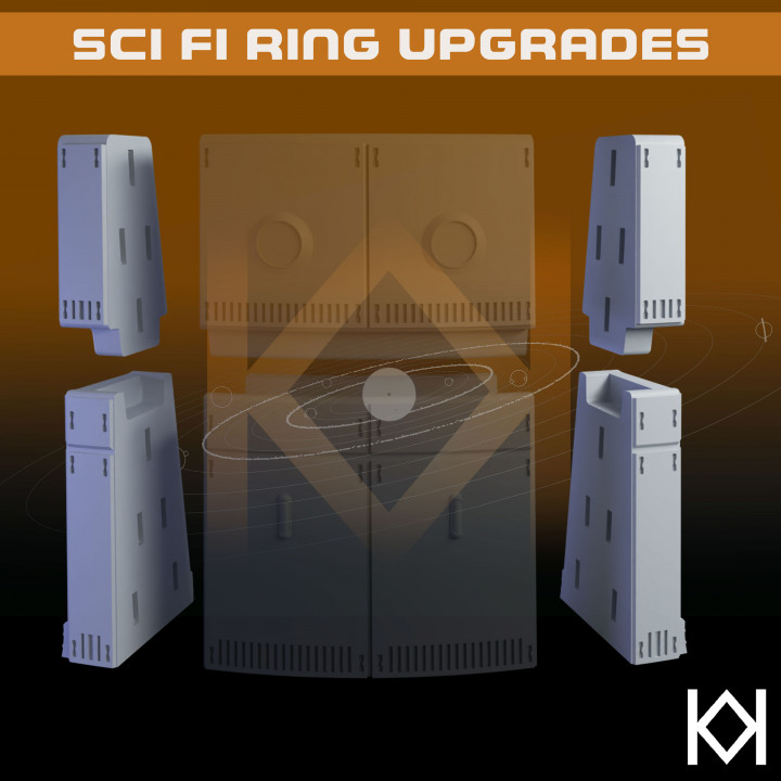 Sci Fi Ring Landing Pad End Caps Upgrade's Cover
