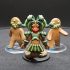 Gingerbread Medusa & Victoms - 3 Models -  PRESUPPORTED - Illustrated and Stats - 32mm scale print image