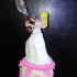 Wedding Cake Topper - Cake Monster -  PRESUPPORTED - Illustrated and Stats - 32mm scale print image