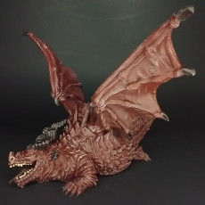 Picture of print of Fat Dragon - Boss Monster -  PRESUPPORTED - Illustrated and Stats - 32mm scale