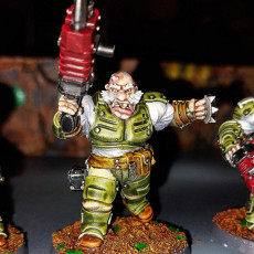 Picture of print of Slave Ogres Clan with Leader x6