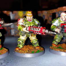 Picture of print of Slave Ogres Clan with Leader x6