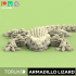 Articulated lizard armadillo 001 for 3D printing , STL image