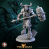 Beastman Chargers set 6 miniatures 32mm pre-supported image