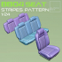 BB04a Stripes Pattern Seat FOR DIECAST AND MODELKITS 1-24th image