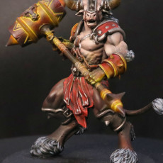 Picture of print of Beastman Charger V4 FREE STL miniature 32mm pre-supported