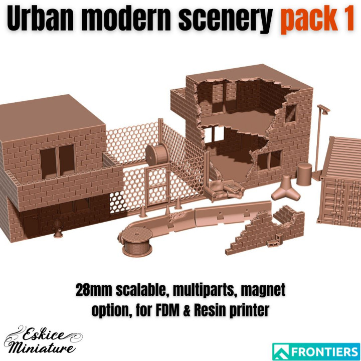 Urban modern scenery pack 1 - 28mm's Cover