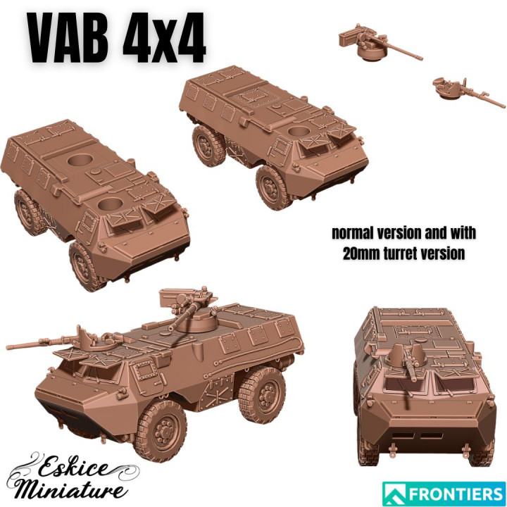 VAB 4x4 french armored transport - 28mm's Cover