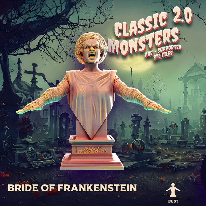 bride of Frankenstein (bust)'s Cover