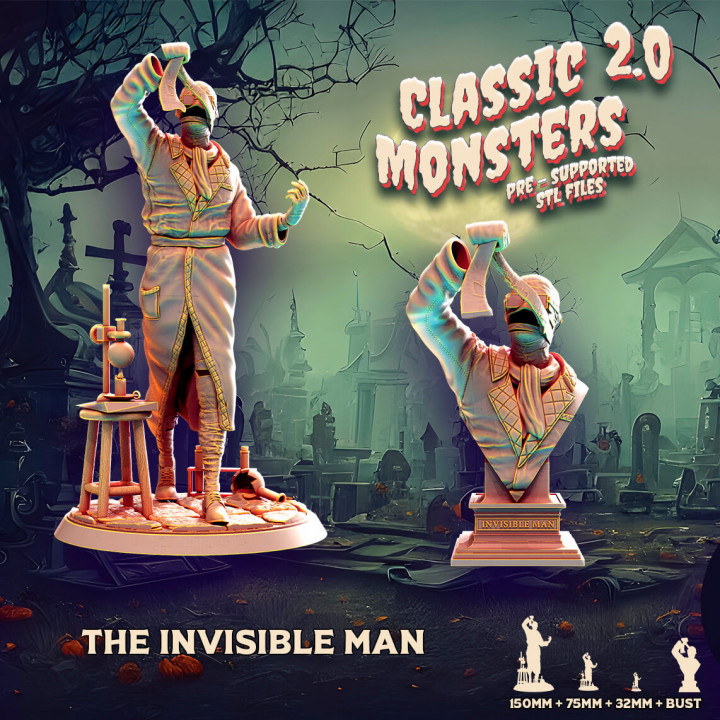 INVISIBLE MAN + bust's Cover