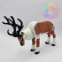 Reindeer - Flexi Articulated Animal (print in place, no supports) image