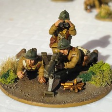 Picture of print of 28mm SA-16 TR trench gun. (With sandbags option)