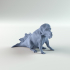 Leptoceratops sitting 1-35 scale pre-supported dinosaur FREE image
