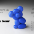 Bear Balloon Animal - Test Print image