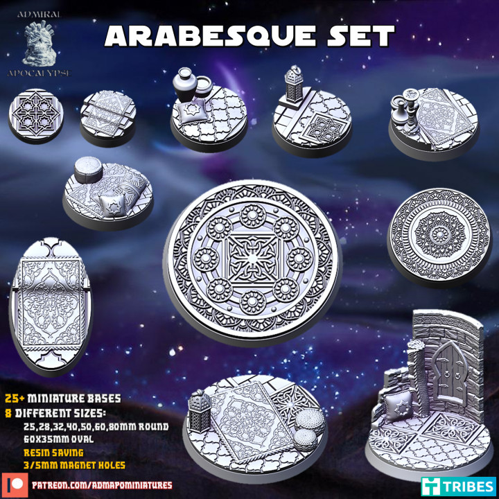 Arabesque Set (Bases & Toppers//pre-supported)'s Cover