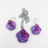 Rose Jewelry Set, Necklace Earring Set image
