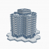 Luxury Apartment Tower with Hex Base image