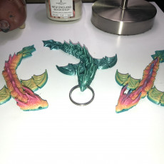 Picture of print of Baby Flexi Sea Dragon, Articulated Dragon Keychain