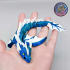 Baby Flexi Sea Dragon, Articulated Dragon Keychain image