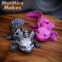 RoboLotl - Robot Axolotl, Print-In-Place Body, Snap-Fit Head, Cute Flexi, image