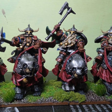 Picture of print of Heavy Dwarf Cavalry - Highlands Miniatures