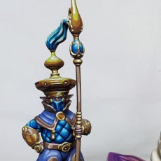 Picture of print of Flame Sentry - Lamplighter Shishtar Guildsperson (Pre-Supported)