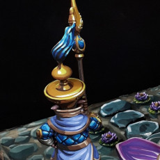 Picture of print of Flame Sentry - Lamplighter Shishtar Guildsperson (Pre-Supported)