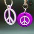 Peace Sign Keychains image