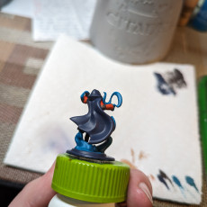 Picture of print of L, the Blue Wizard